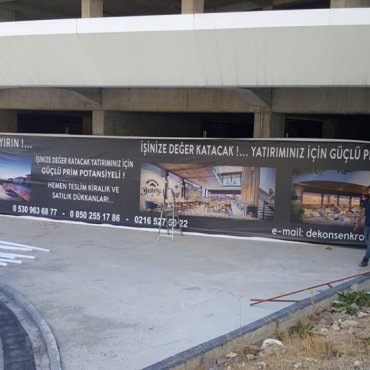 DIŞ CEPHE VİNİL (BRANDA ) GERME REKLAM 