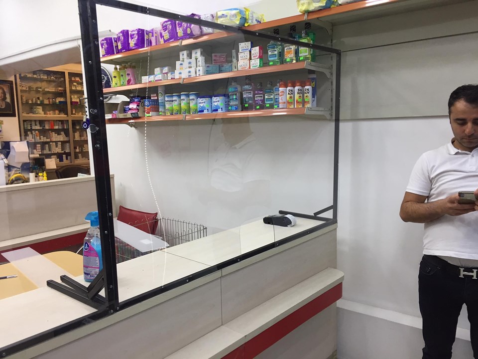 MARKET KASA GÜVENLİK SEPERATÖRÜ - MARKET KASASI VİRÜS KORUNMA CAMI - MARKET KASASI PLASTİK CAM - MARKET KASASI GÜVENLİK CAMI